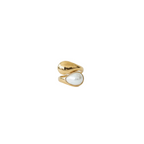 Anillo Dorado con Perla