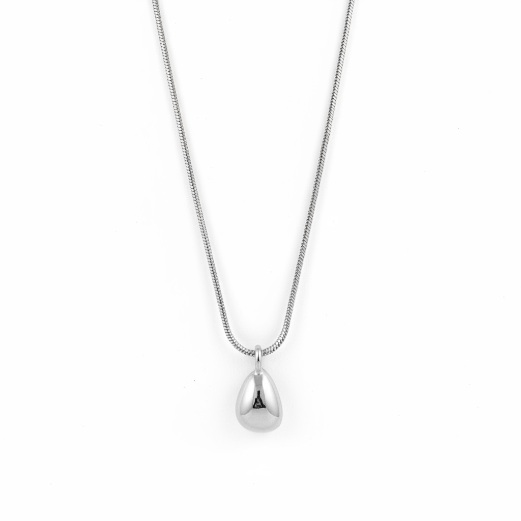 Collar Gota Plateado