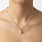 Collar Gota Plateado