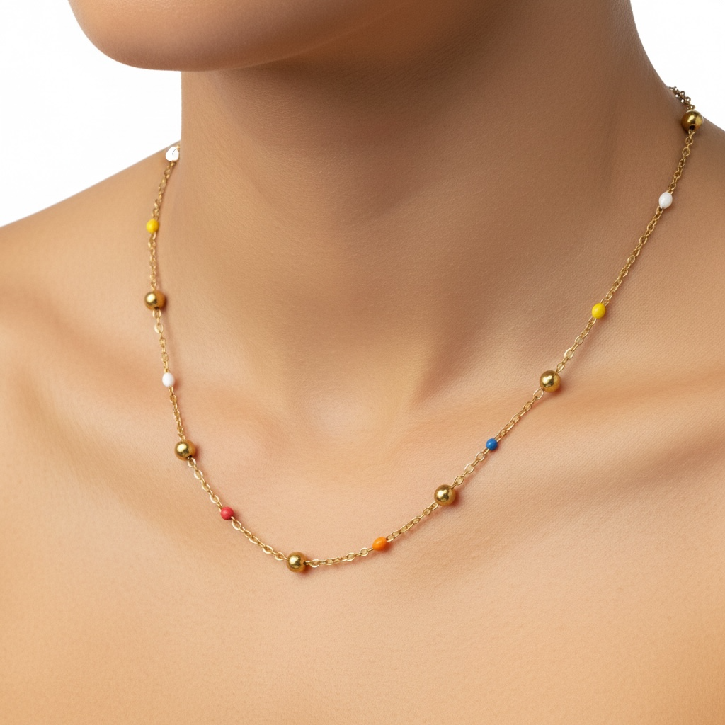 Collar Piedras de Colores