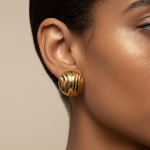 Aretes Circulares con Relieve