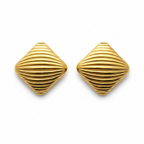 Aretes Rombo con Relieve
