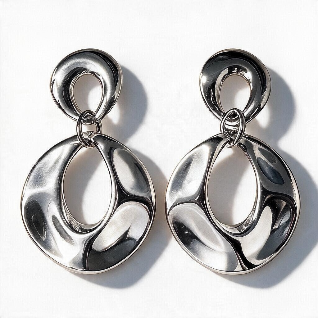 Aretes Colgantes Dorados Aro Grande