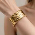 Pulsera Ancha Texturizada