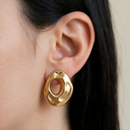 Aretes Óvalo Irregular